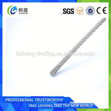 6x19 Cuerda de alambre de acero galvanizado 6mm
